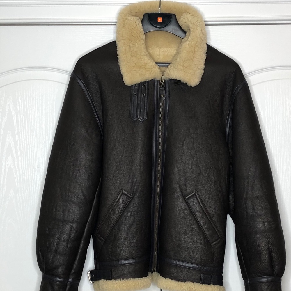 Men’s Leather Bomber Jacket